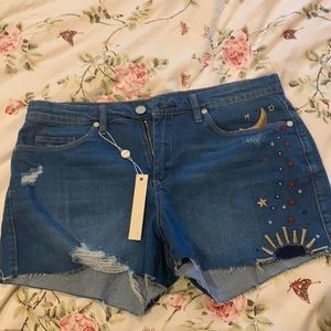 NWT BLANK QUEENIE PATTERNED SHORTS